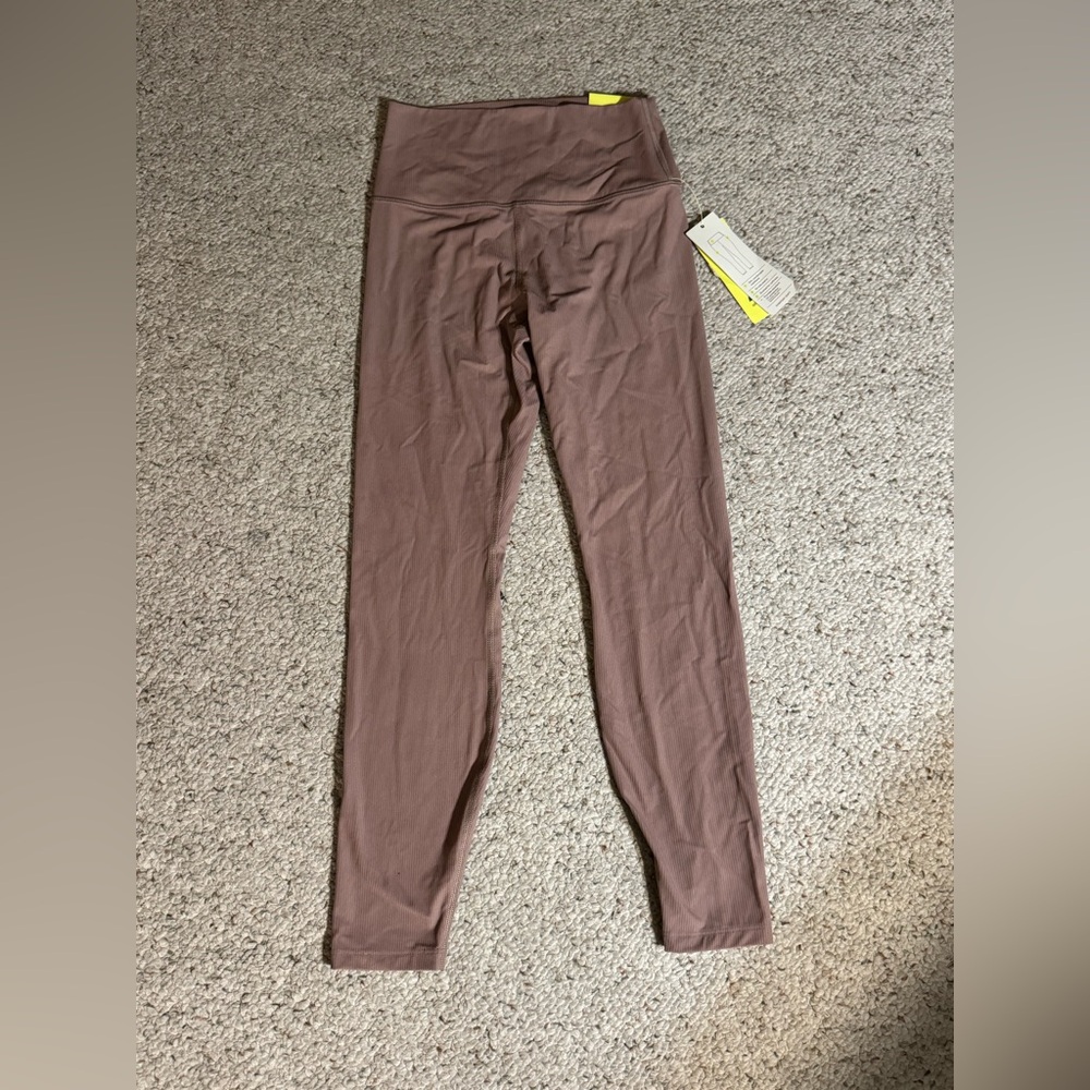 All in Motion Ribbed Brown Leggings XS